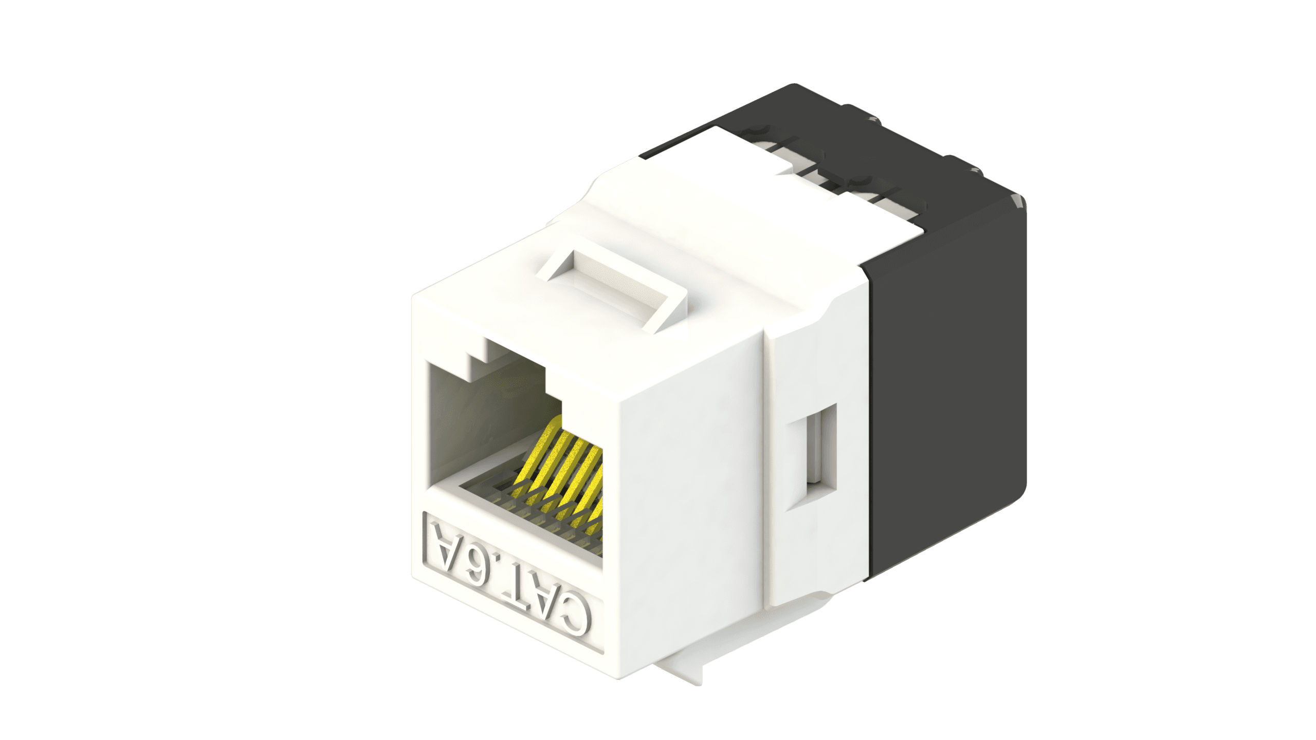 CAT.6A Keystone Jack – WHITE
